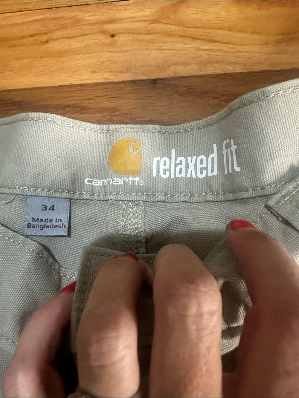 Carhartt Relaxed Fit Khaki Shorts Canvas 34